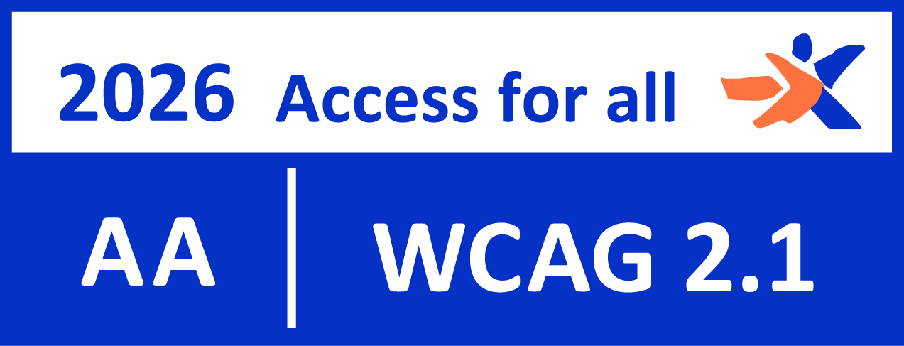 Accessible website compliant with WCAG 2.1 AA, certified by Zugang für alle